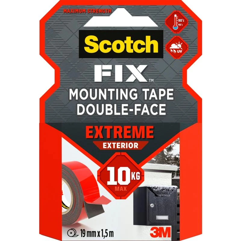 Scotch-FIX™ Extreme doppelseitiges Außenmontageband