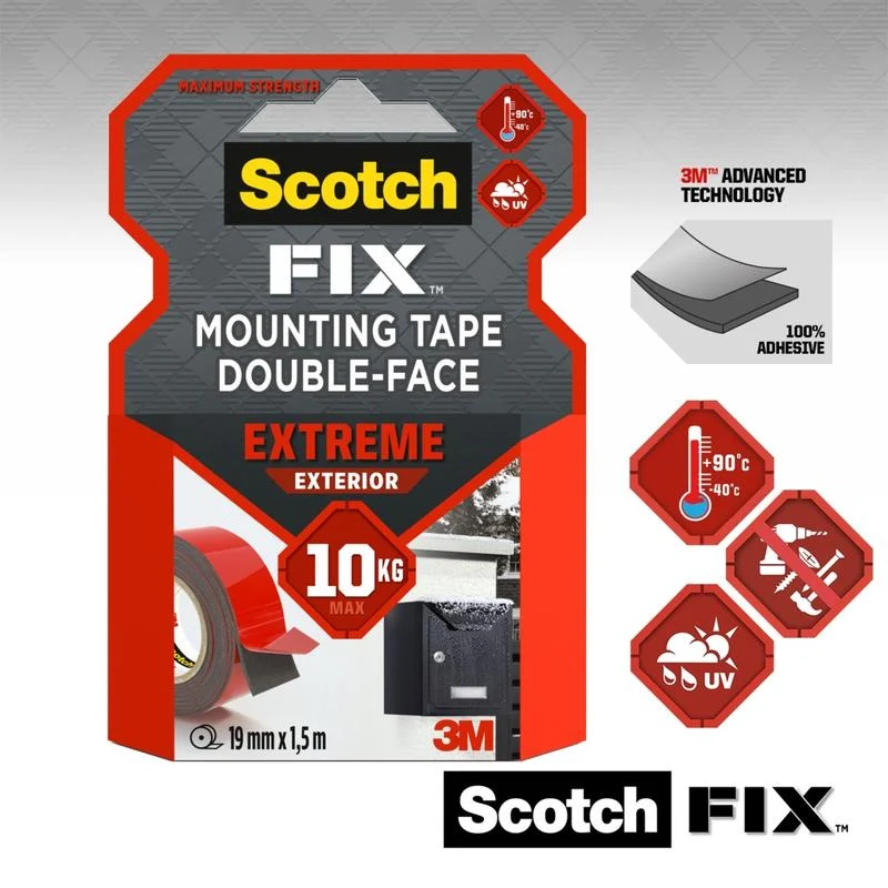 Scotch-FIX™ Extreme doppelseitiges Außenmontageband