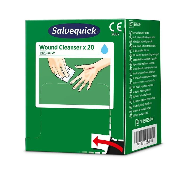 Salvequick savett wundreiniger (0,9% naci, steril) 20 stück | Packung (20 Stück)