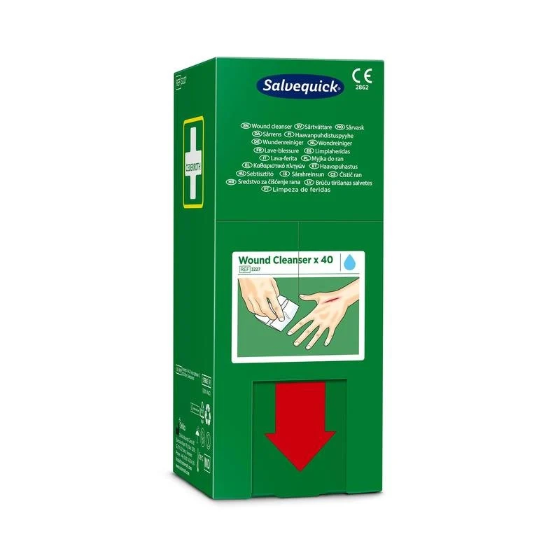 Salvequick savett wundreiniger (0,9% naci, steril) 40 stück | Packung (40 Stück)