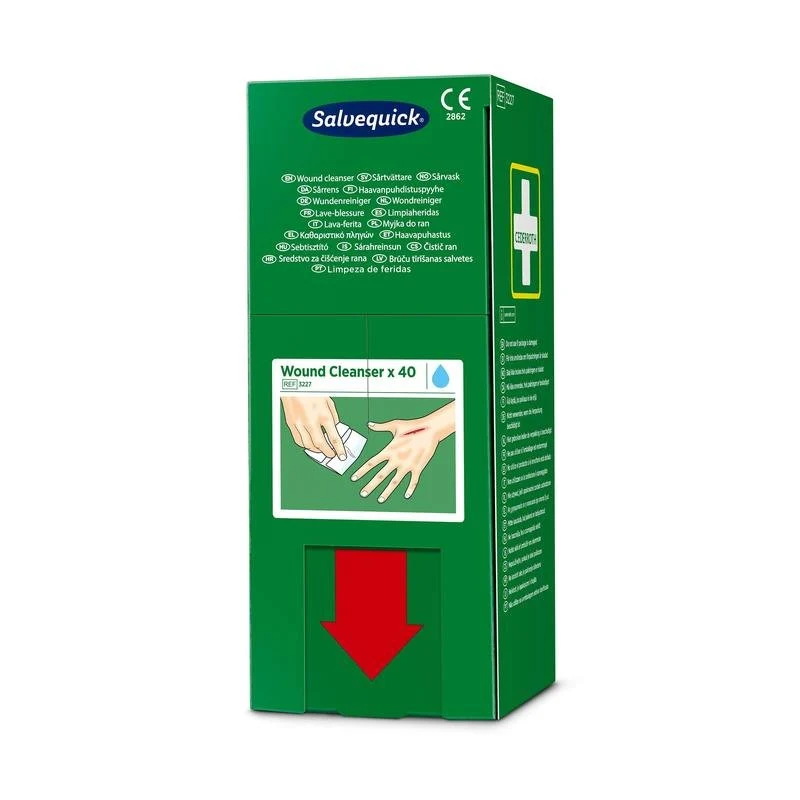 Salvequick savett wundreiniger (0,9% naci, steril) 40 stück | Packung (40 Stück)