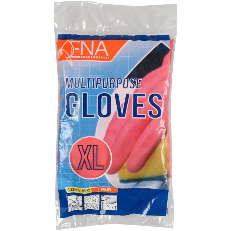 ENA Multipurpose Haushaltshandschuhe Latex, Gelb