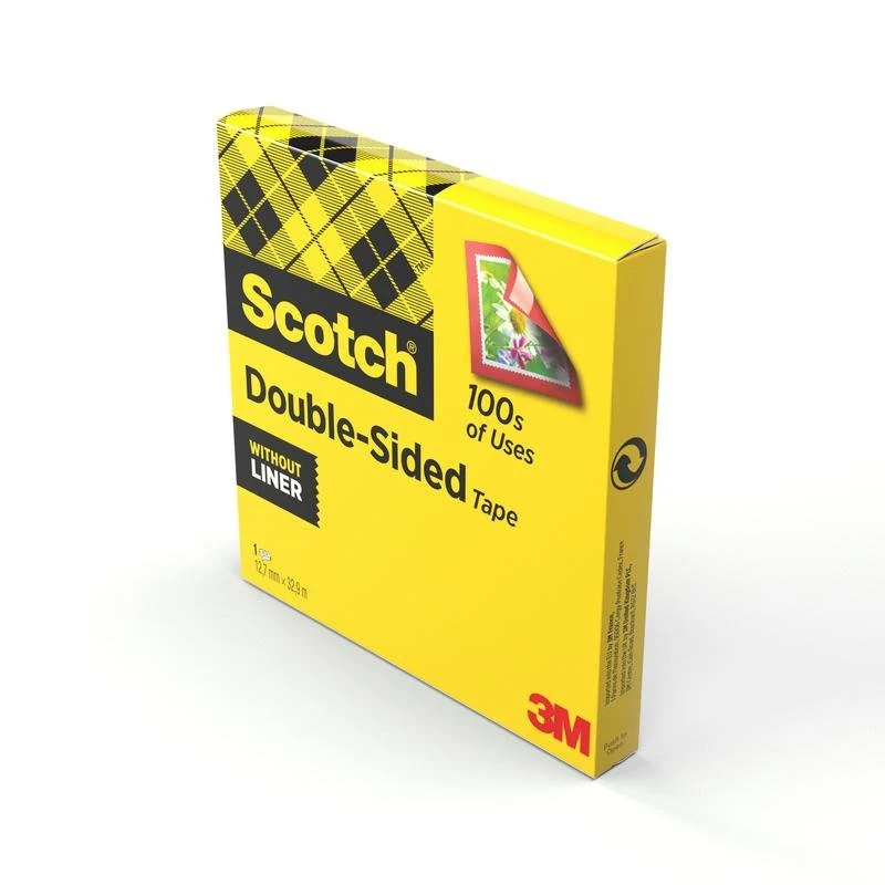 Scotch® doppelseitiges Klebeband, 1 Rolle, 12 mm x 33 m