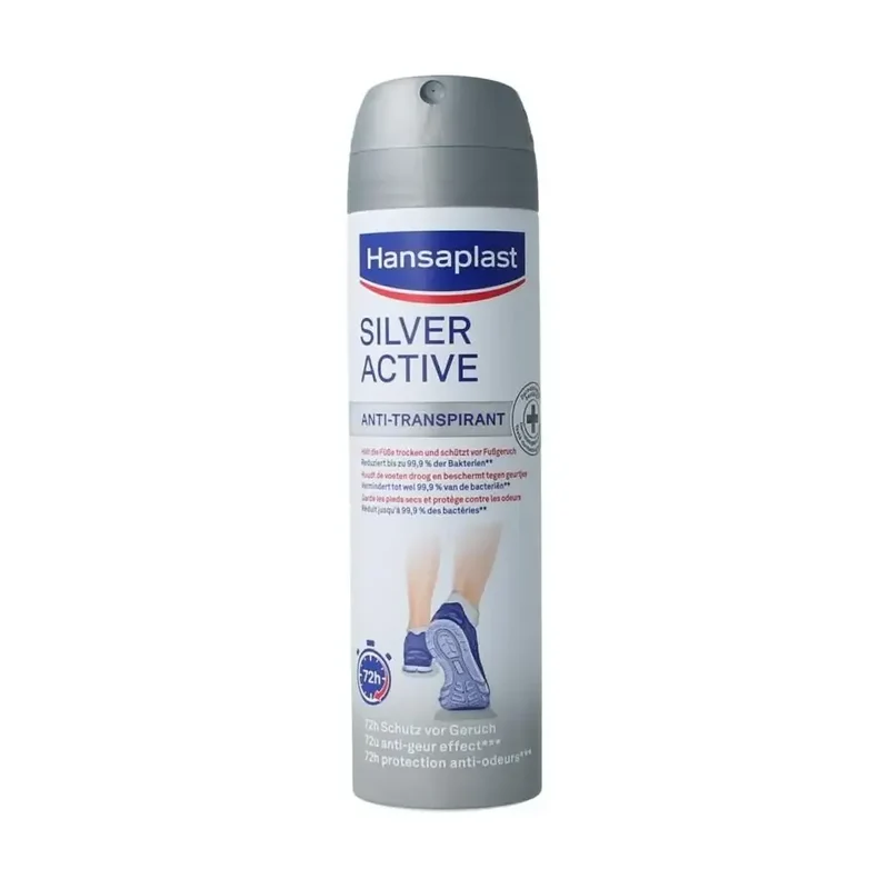 Hansaplast Silver active voet deodorant 150 ml