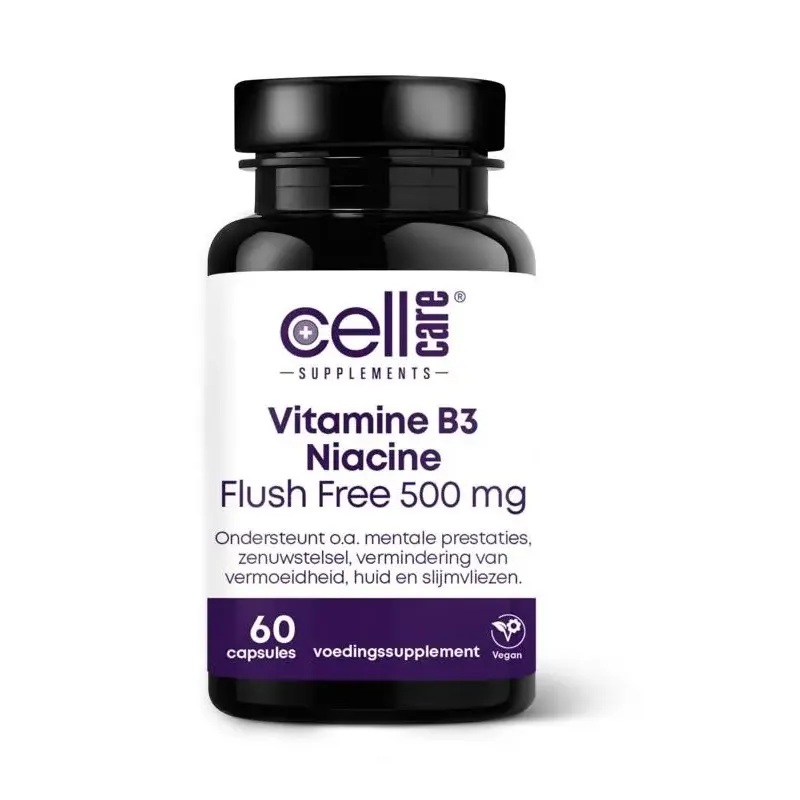 Cellcare Vitamine B3 niacine flush free 500 mg 60 vcaps