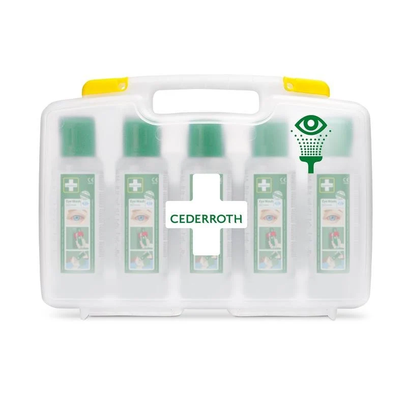 Cederroth Augenspülung (5x500ml) im tragbaren Etui. REF 7255 ersetzen | Packung (1 Stück)