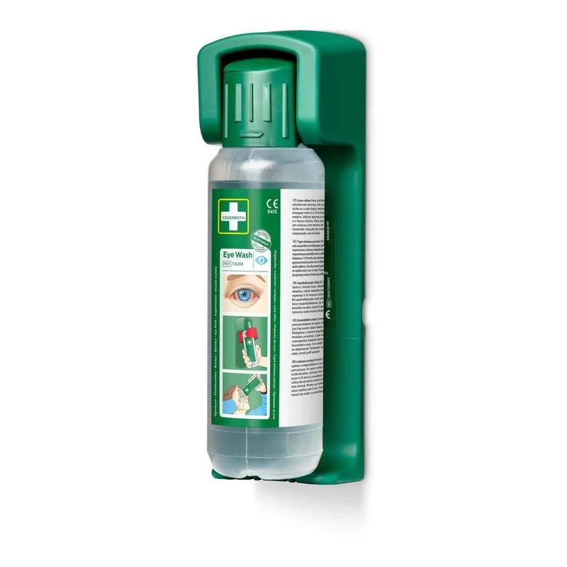Wandhalterung (für augenspülung 500 ml) ein nachleuchtendes hinweisschild ist im lieferumfang enthalten | Packung (1 Stück)