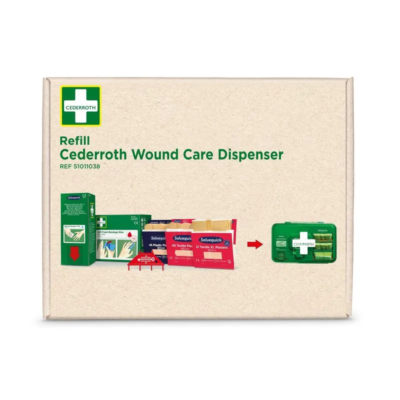 Cederroth first aid nachfüllpackung für cederroth wundpflegespender ref 51011006. | Karton (1 Packung)