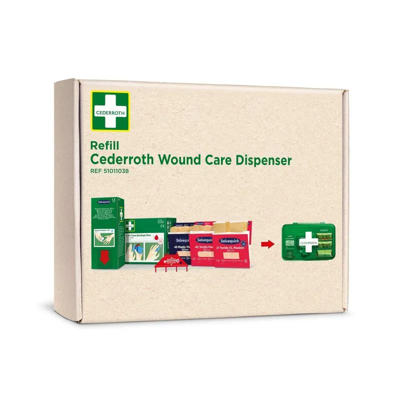 Cederroth first aid nachfüllpackung für cederroth wundpflegespender ref 51011006. | Karton (1 Packung)