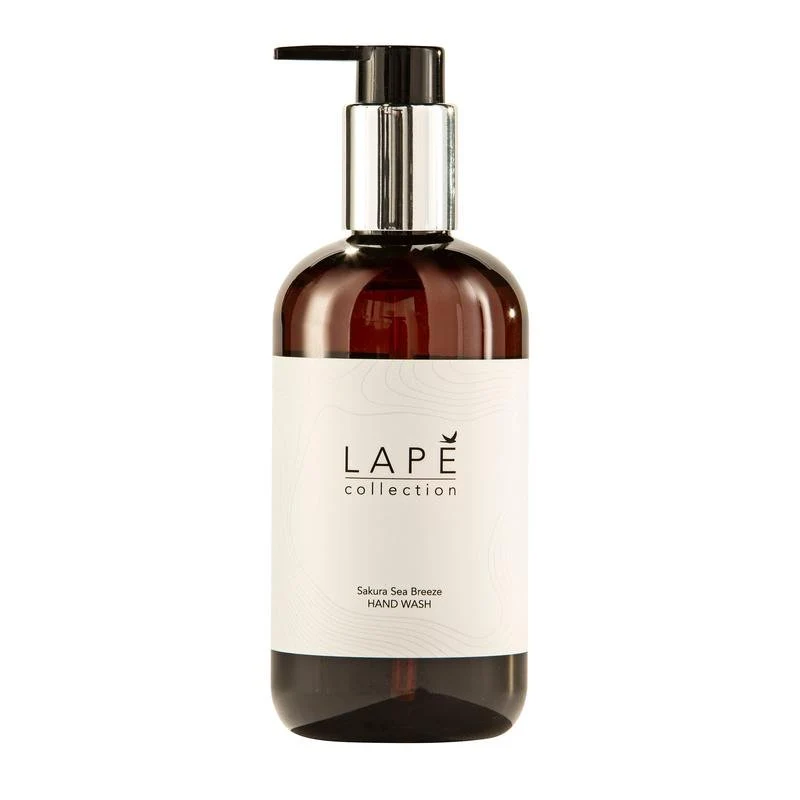 LAPE Earth Collection Sakura Sea Breeze Hand Wash, Ökozertifizierte Handwaschlotion mit zartem Duft nach Kirschblüten und frischer Meeresbrise | Flasche (300 ml)