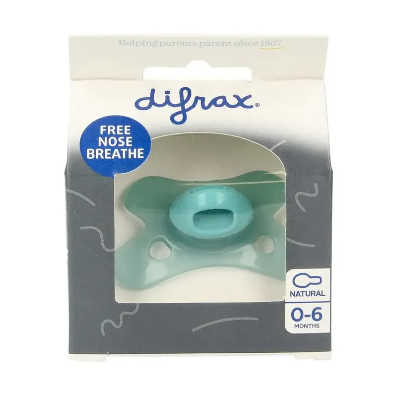 Difrax Fopspeen natural 0-6 maanden ocean