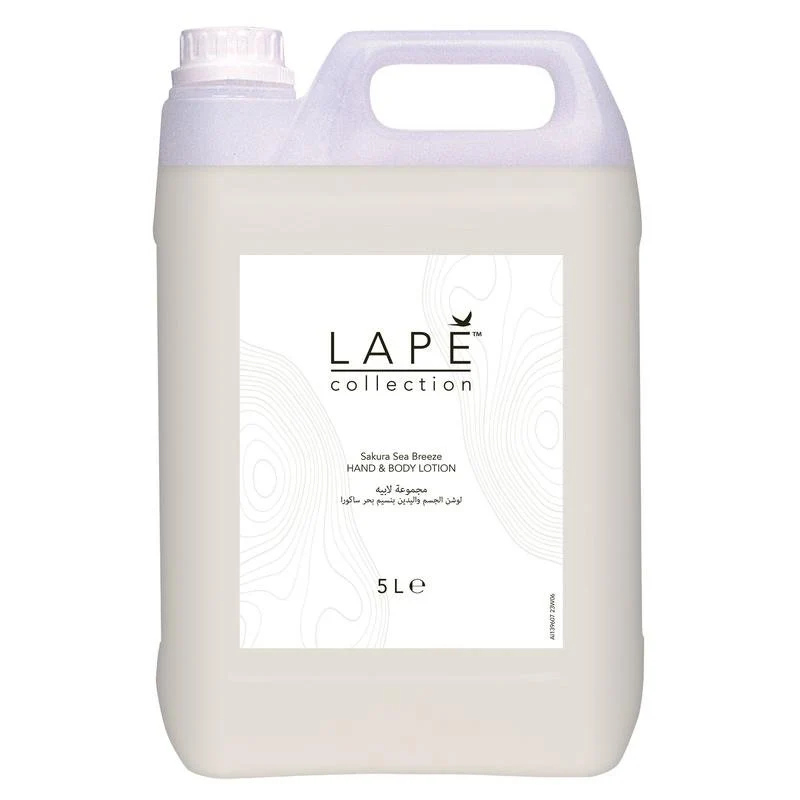LAPE Earth Collection Sakura Sea Breeze Hand & Body Lotion, Hand- und Bodylotion mit blumig-frischem Sakura Sea Breeze Duft | Kanister (5 l)
