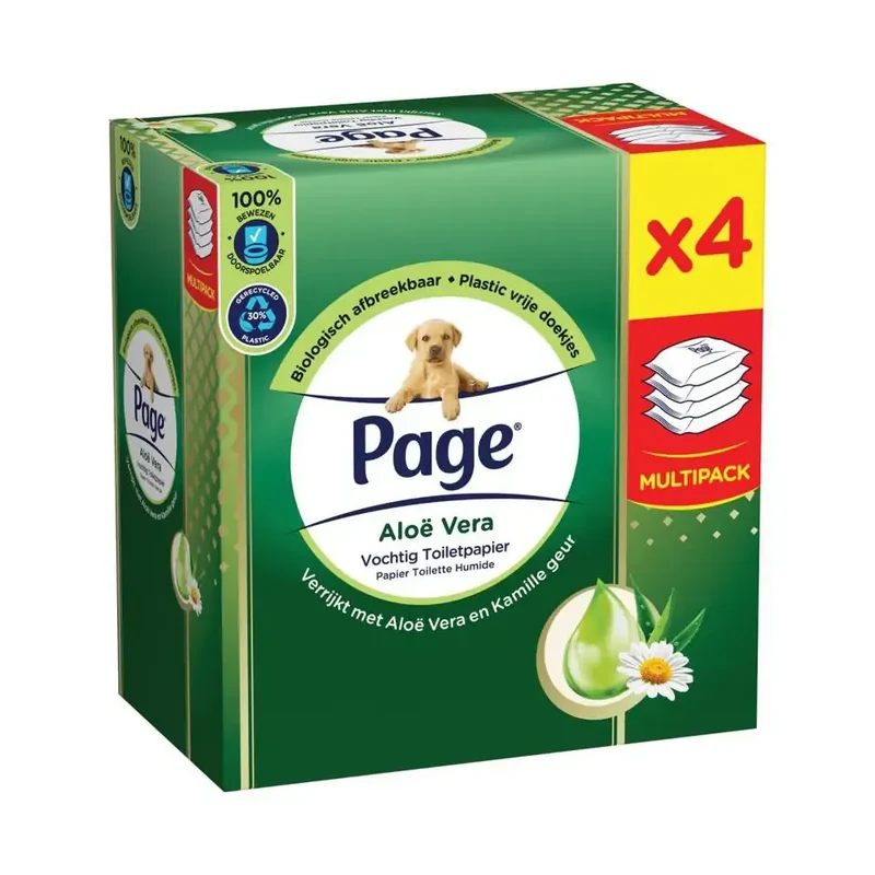 Page Vochtig toiletpapier aloe vera 152 stuks