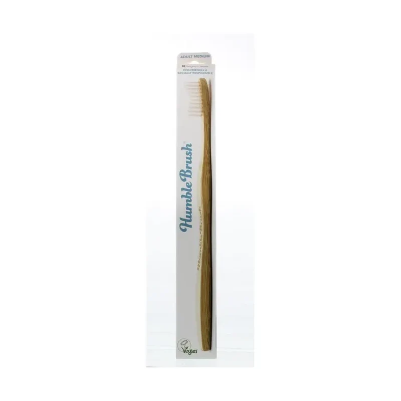 The Humble Co Tandenborstel bamboe medium wit