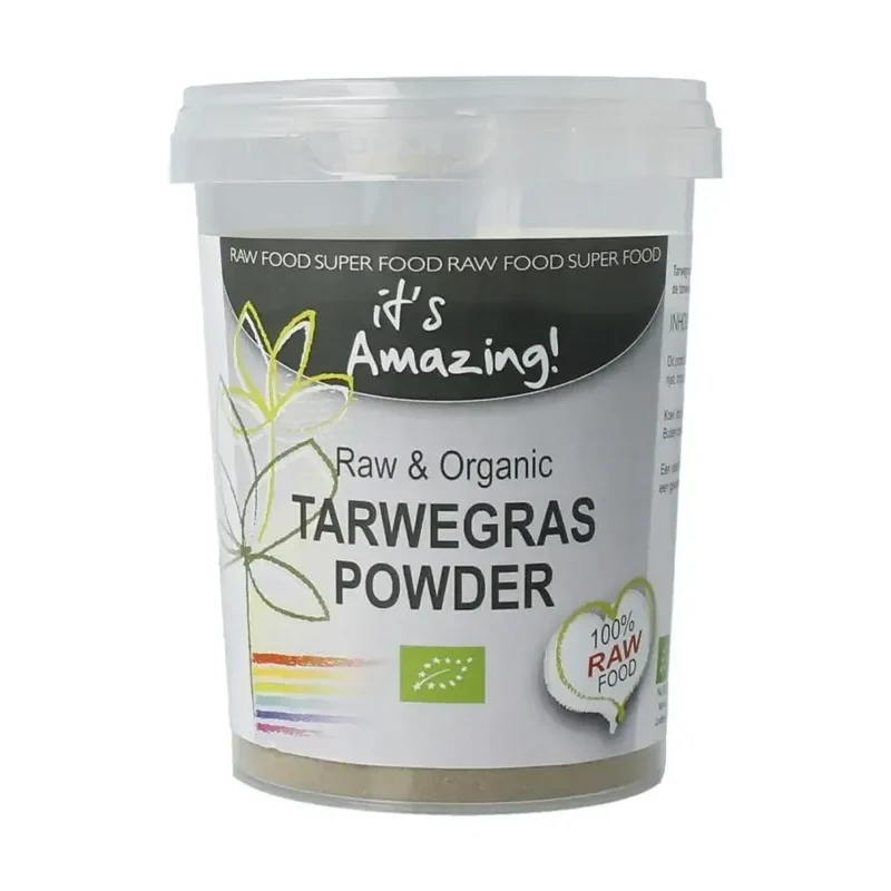It's Amazing Raw & organic tarwegras poeder 125 gram