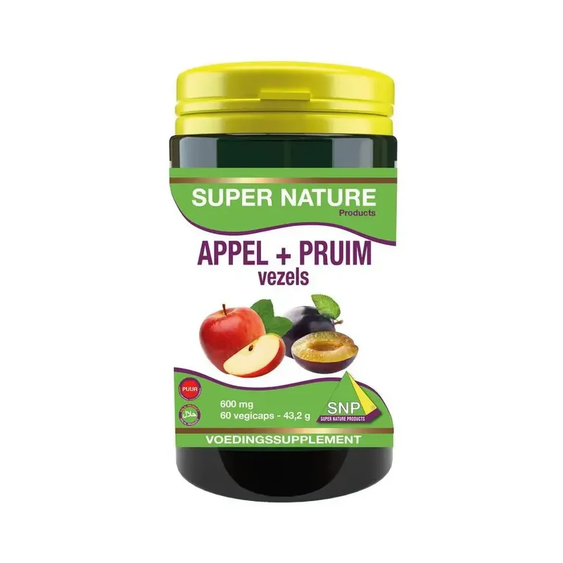 SNP Appel pruim vezels 600 mg puur 60 capsules
