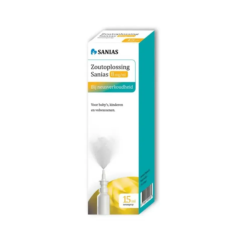 Sanias Zoutoplossing neusspray 8mg/ml 15 ml
