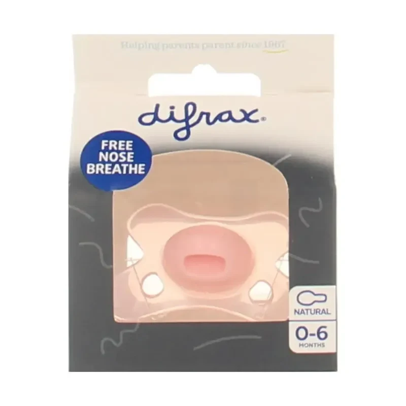 Difrax Fopspeen natural 0-6 meerdere kleuren