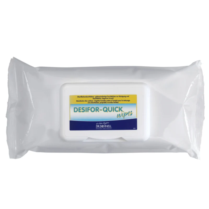 Dr. Schnell DESIFOR-QUICK WIPES, Desinfektionstücher, viruzid | Packung (80 Tücher)