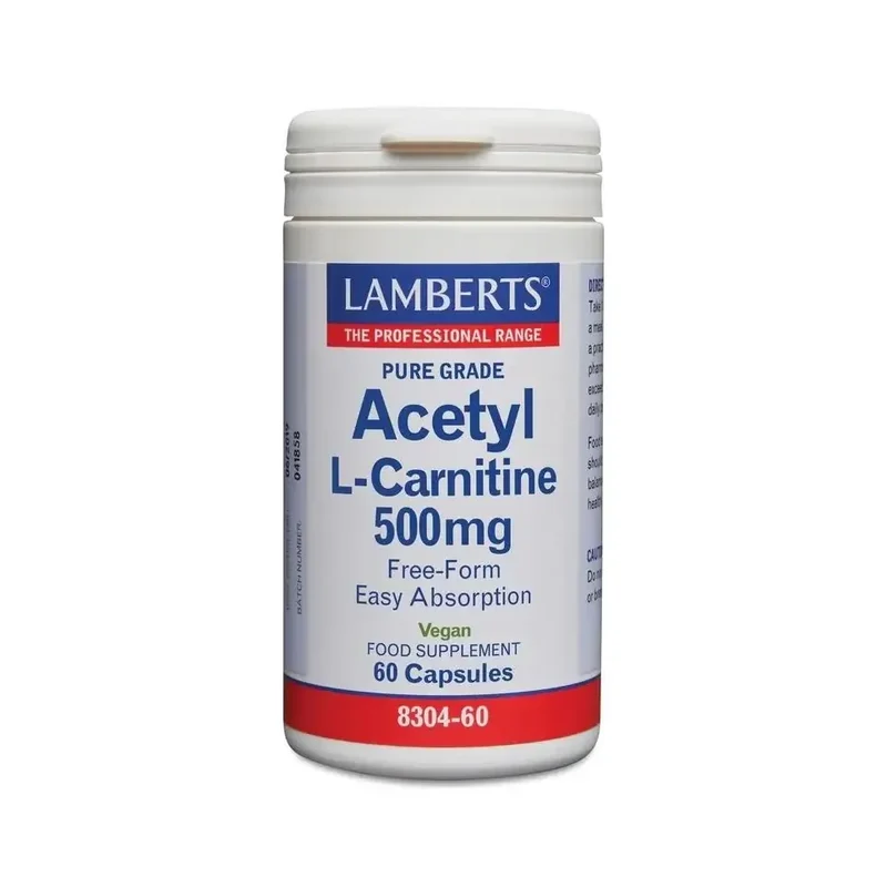 Lamberts Acetyl l-carnitine 500 mg 60 capsules