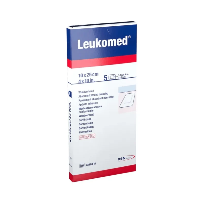 Leukomed, steriler Vlies-Wundverband, 10 x 35 cm, 5 x 30 cm, Packung 5 Pflaster
