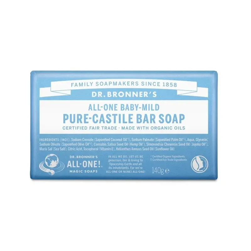 DR Bronners Barsoap baby mild 140 gram