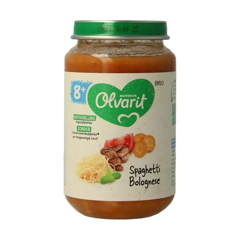 Olvarit Spaghetti bolognese 8M10 200 gram