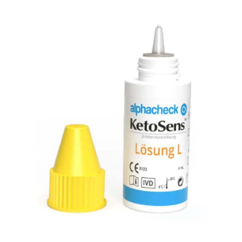 Alphacheck KetoSens β-Keton-Kontrolllösung L+M | Packung (2 Fläschchen)