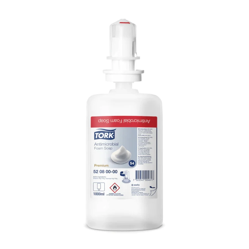 Tork 520800 Schaumseife zur Händedekontamination Premium S4 | Flasche (1000 ml)