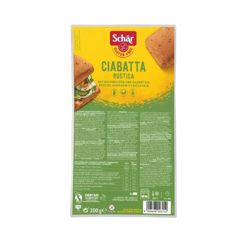 Schar Ciabatta rustica 4 stuks