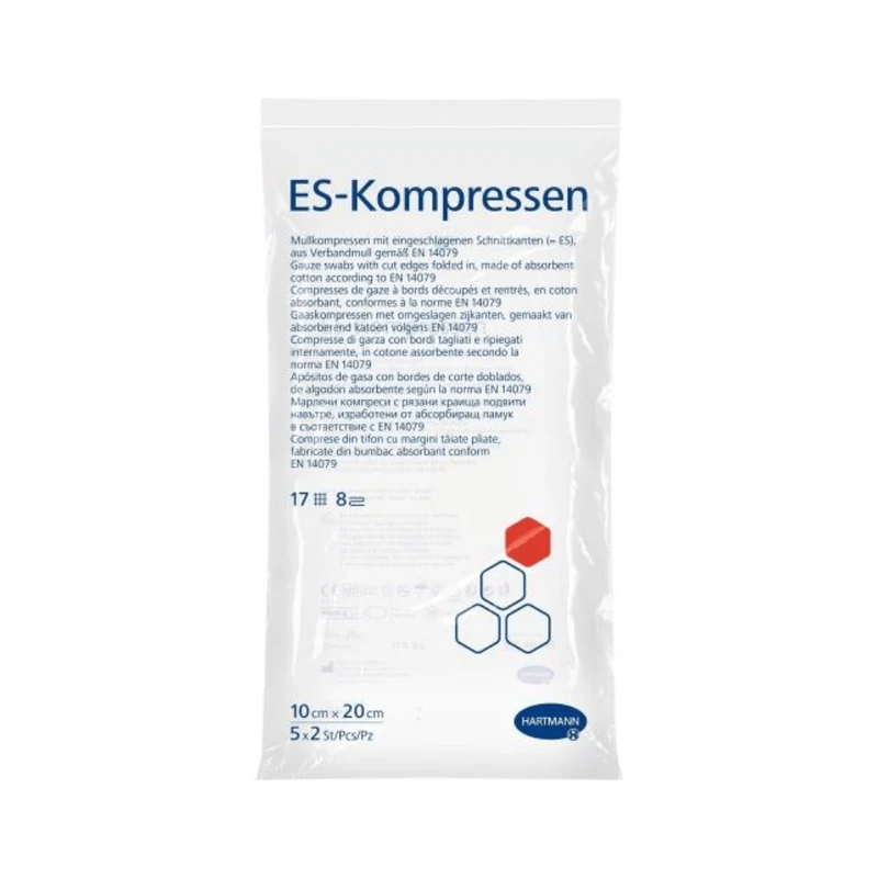 Hartmann ES-Kompressen, 8-fach, steril - 5 x 2 Stück
