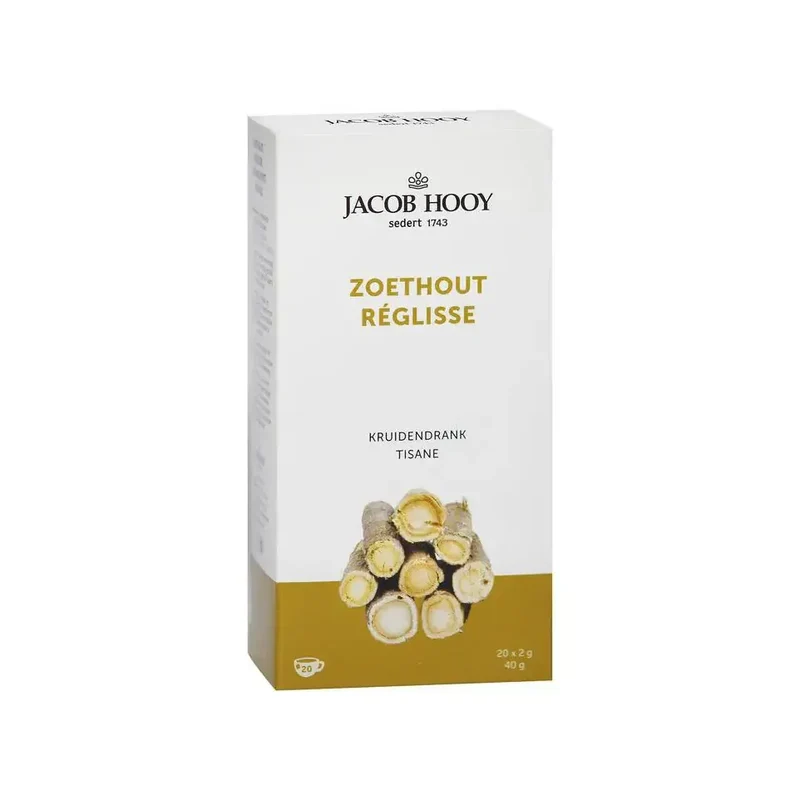 Jacob Hooy Zoethout thee 20 zakjes