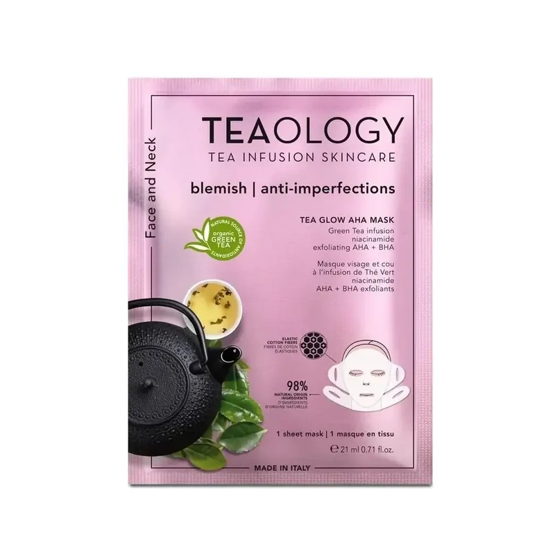Teaology Tea glow aha mask purifying