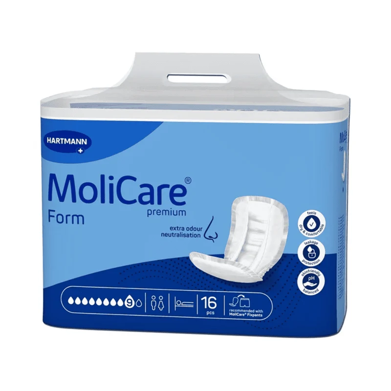 MoliCare Premium Form Vorlage, 9 Tropfen - 16 Stück | Packung (16 Stück)