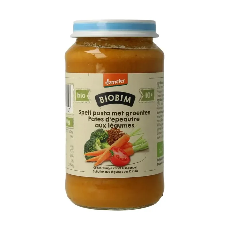 Biobim Speltpasta groente 10+ maanden 220 gram