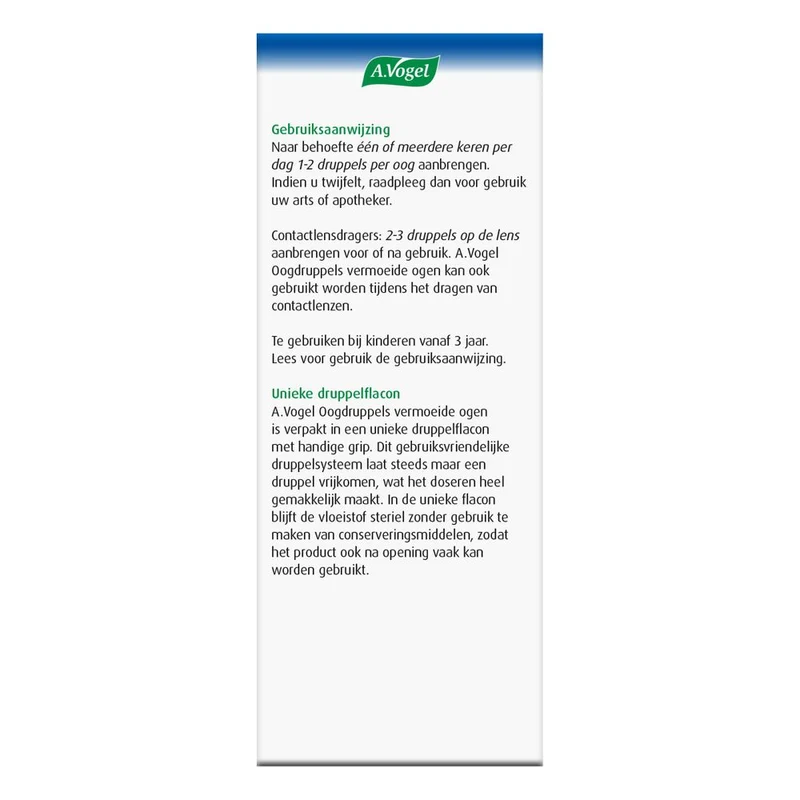 A.Vogel Oogdruppels vemoeide ogen 10 ml