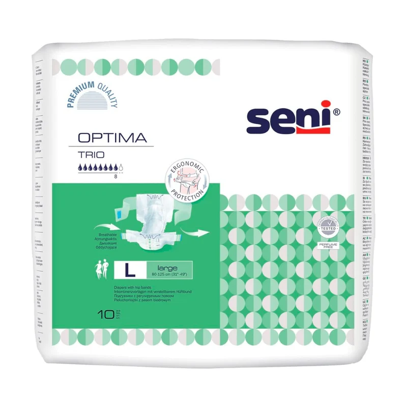 Seni Optima Trio Inkontinenzvorlagen mit Hüftbund - 10 Stück