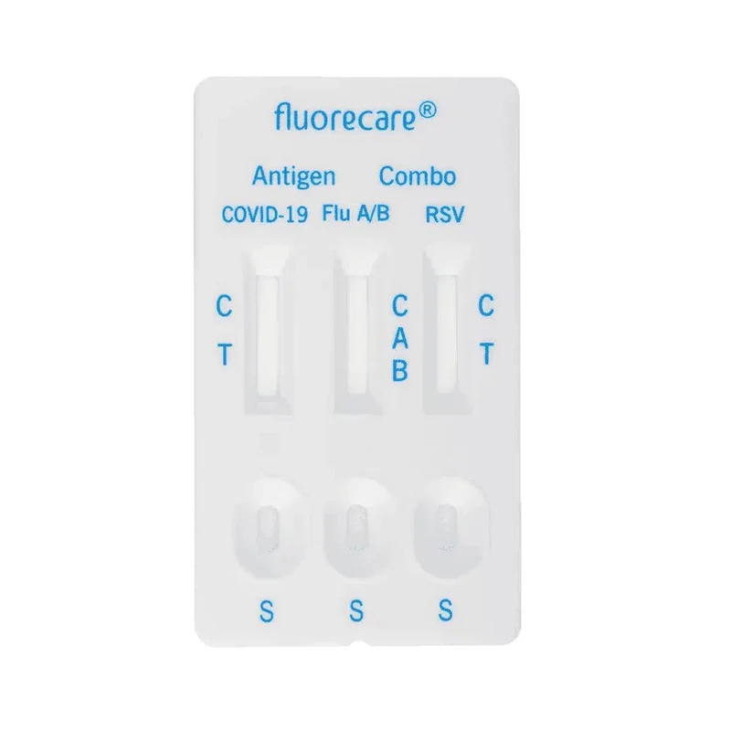 Fluorecare SARS-CoV-2, Influenza A + B & RSV Antigen Kombi Test, 1 Stück | Packung (1 Test)