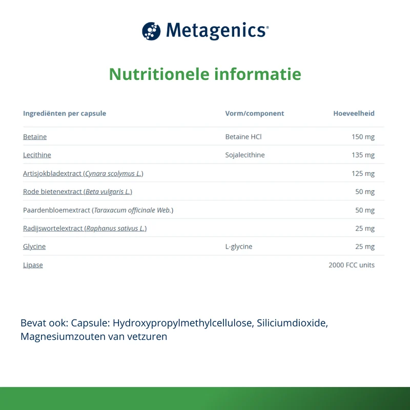 Metagenics Metadigest keto 30 capsules