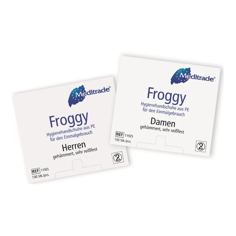 Meditrade Froggy Hygienehandschuhe aus PE - 100 Stück