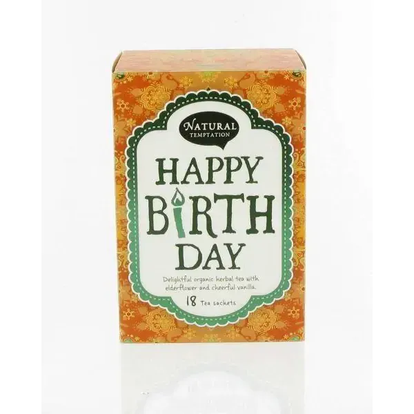 Natural Temptation Happy birthday thee biologisch 18 zakjes