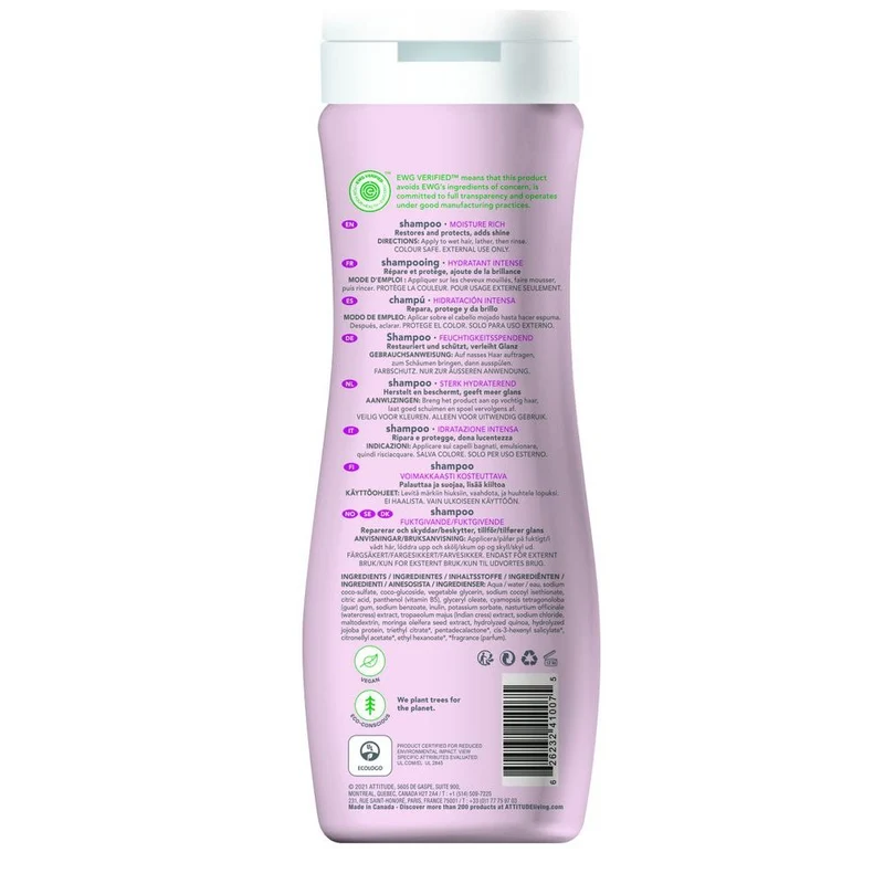Attitude Super leaves shampoo hydraterend 473 ml