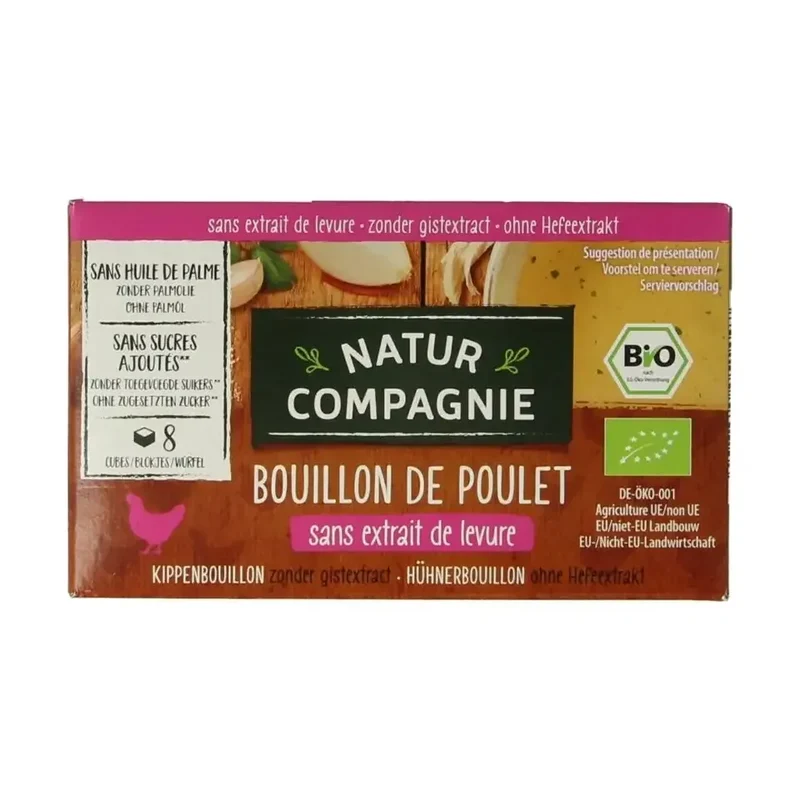 Natur Compagnie Kippenbouillonblokjes biologisch 8 stuks