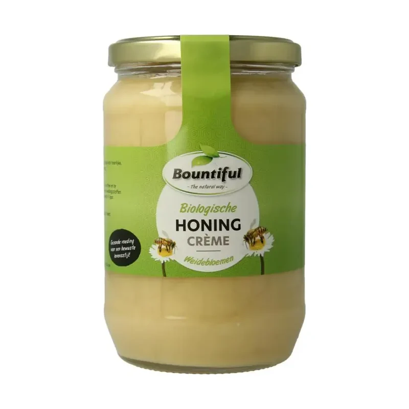 Bountiful Honing weidebloemen creme biologisch 900 gram
