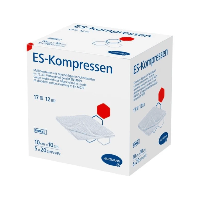 Hartmann ES-Kompressen 10 x 10 cm, 12-fach, steril