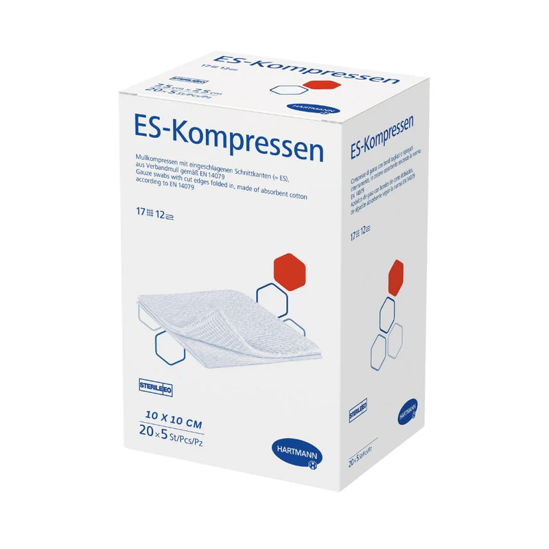Hartmann ES-Kompressen 10 x 10 cm, 12-fach, steril