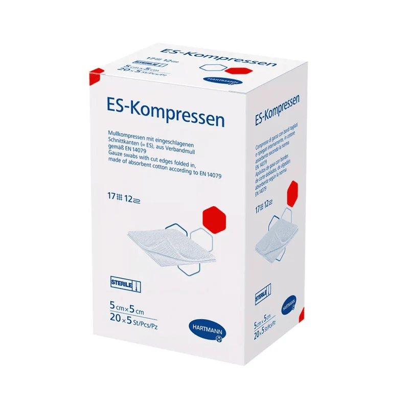 Hartmann ES-Kompressen 17-fädig, 12-fach, steril