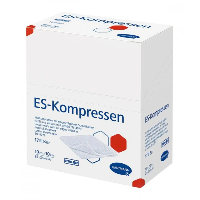 Hartmann ES-Kompressen 17-fädig, 12-fach, steril