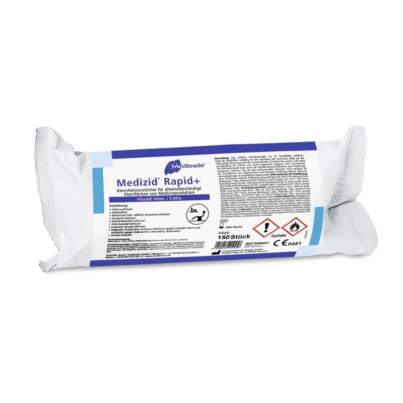 Meditrade Medizid® Rapid+ Desinfektionstücher