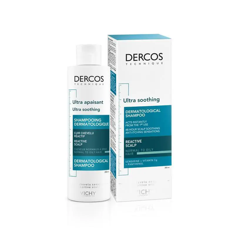 Vichy Dercos ultra kalmerende shampoo normaal/vet haar 200 ml